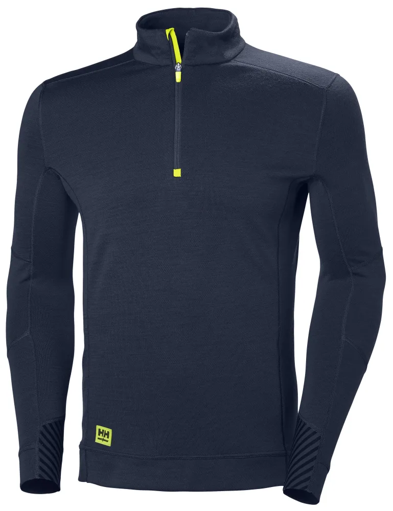 Helly Hansen Workwear Lifa Undertröja svart, kort dragkedja Svart