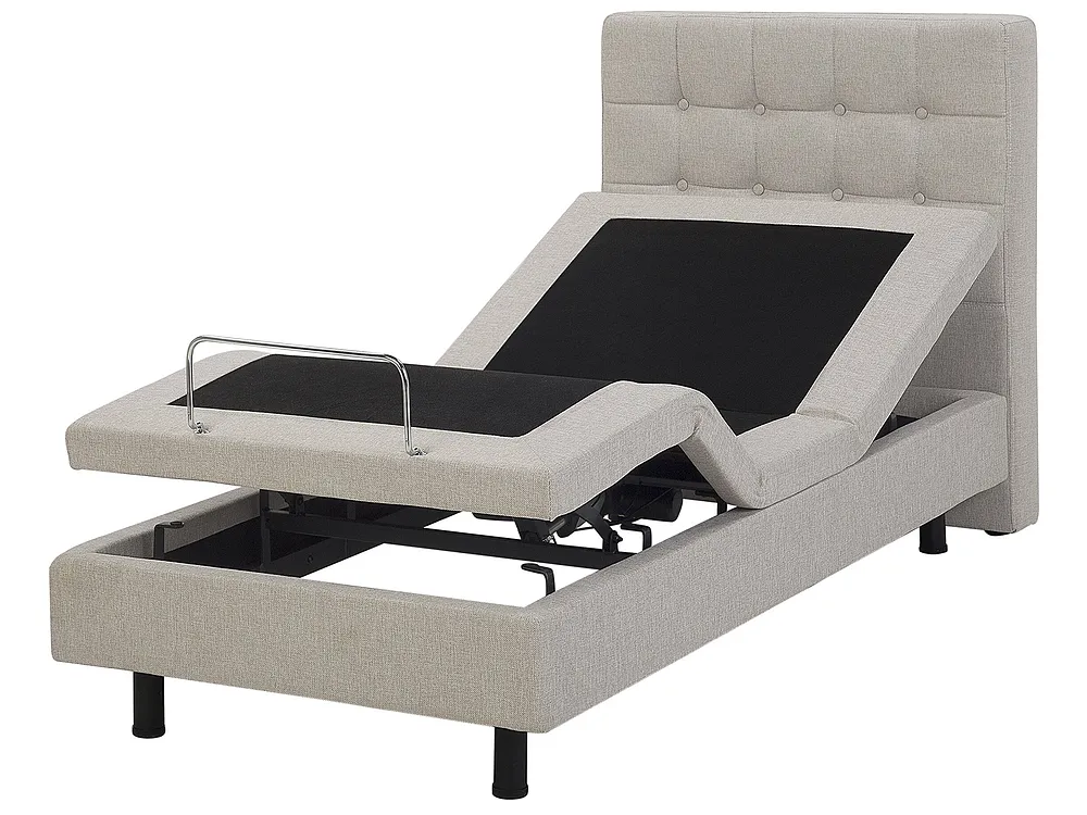 Justerbar säng DUKE 80 x 200 cm Beige