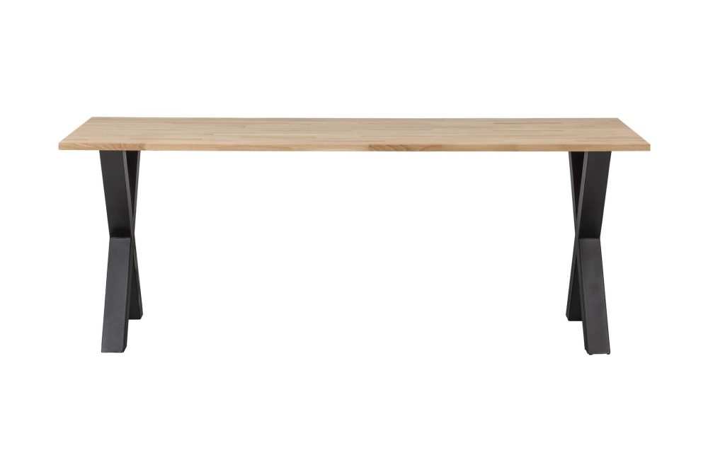 Tablo Matbord X-Formade Ben 220 cm Obehandlat