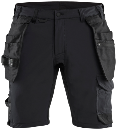 HANTVERKSHORTS BLÅKLÄDER 1702 SVART C46, 1645 4VSTRETCH