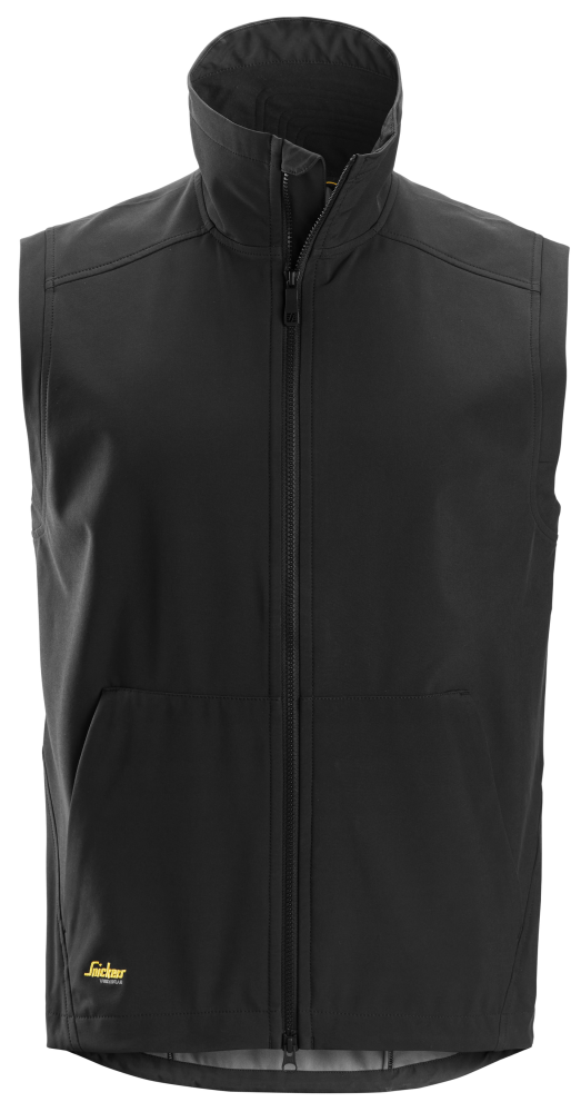 SOFTSHELLVÄST SNICKERS WORKWEAR 4505 SVART XL, VINDTÄT