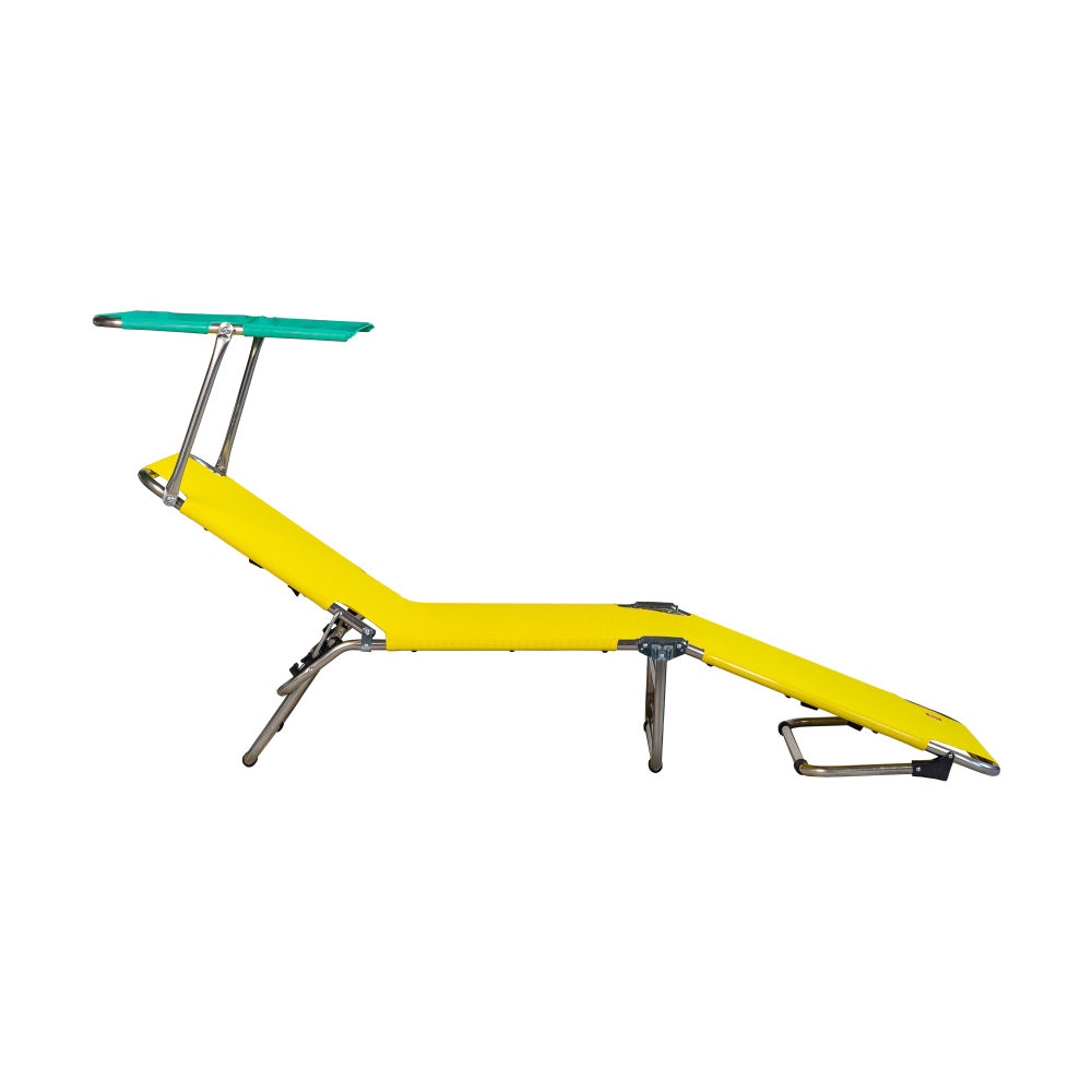 Amigo Top Pop solsäng, Yellow-aqua green