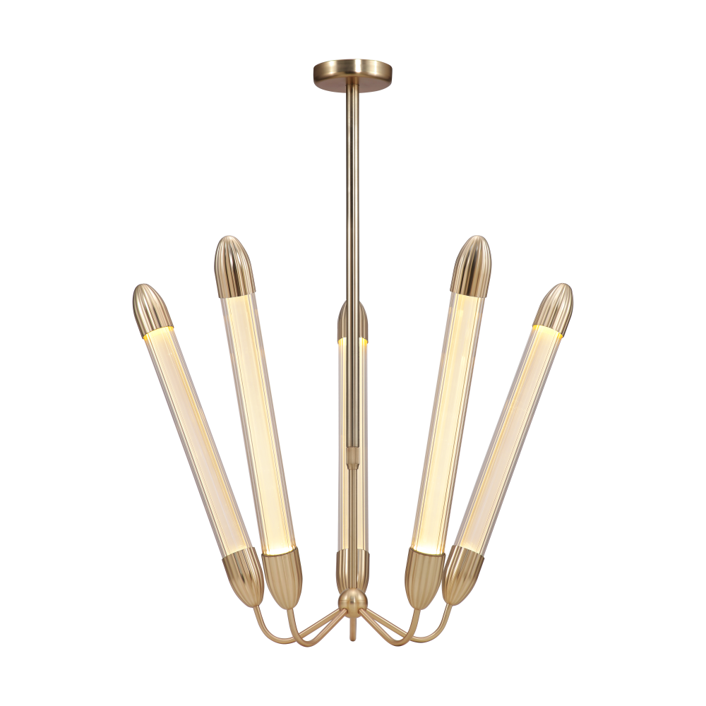 Lemon Squeeze Penta long taklampa, Plated brass