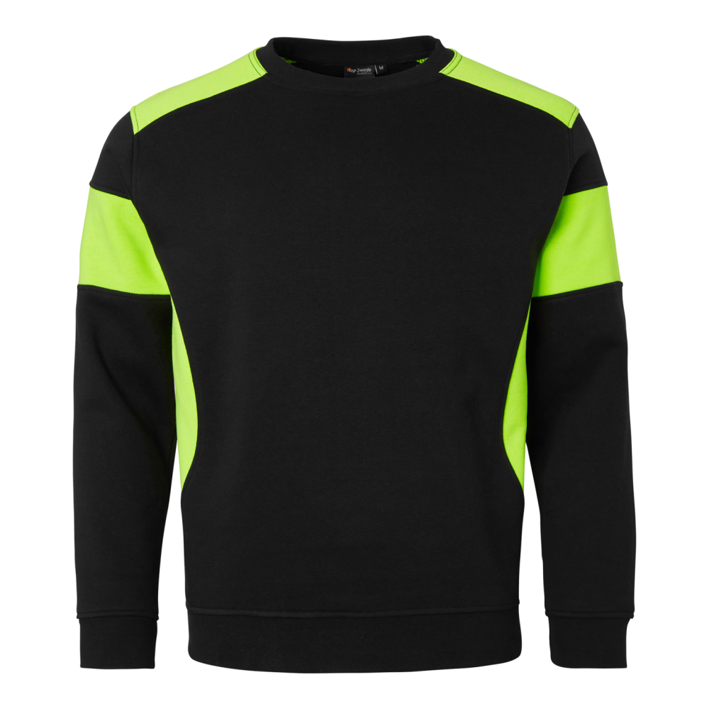 SWEATSHIRT TOP SWEDE 221 SVART/GUL XL