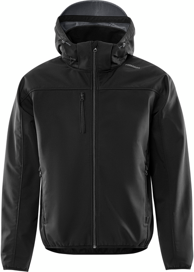 SOFTSHELLJACKA HUVA 4655 GBF SVART/GRÅ STL 2XL